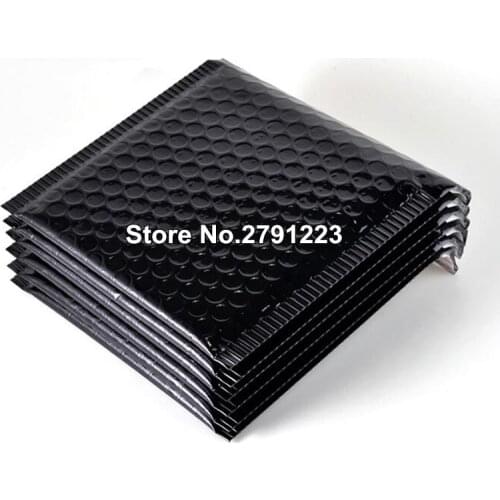 50pcs Packaging Shipping Bubble Mailers Black paper Padded Envelopes Gift Bag Bubble Mailing Envelope Bag 15*13cm+4cm