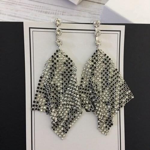 Brands Gold Color Fashion Jewelery Woman Crystal Long Earrings Geisha Dream Catch Party High Quality Big Tassel Drop Jewelry