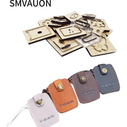 SMVAUON Wood Die Cutting Diy 2020 Simple Clasp Type Card Bag Coin Purse Dies Scrapbook Suitable For Die-cutting Machines
