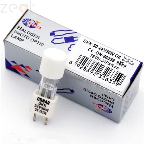 For DONAR DKK 24V50W White Porcelain Cap Halogen Lamp Bead G8 Shadowless Lamp B1-010-28 Halogen Tungsten Bulb DKK 24501