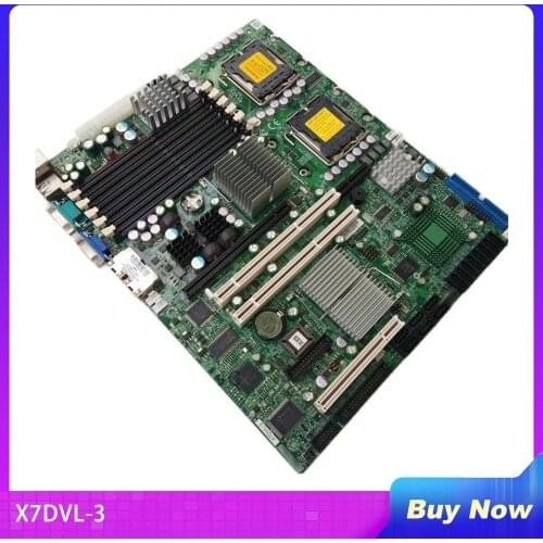 Two-way Server Motherboard For SuperMicro X7DVL-3 LGA771 5000V 54/53/52/51 SAS/SATA Perfect Test