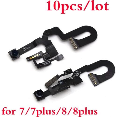 Cabo flexível frontal, câmera com sensor de proximidade, para iphone 7 8 plus 5.5 7+ facing peças de reposição da câmera pequena