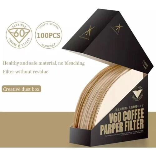 Coffee Cup Filter Paper Coffee Filter V Shape Paper Cone Espresso Coffee Drip Tools For Coffee Pot Strainer Sheet Kitchen Tool