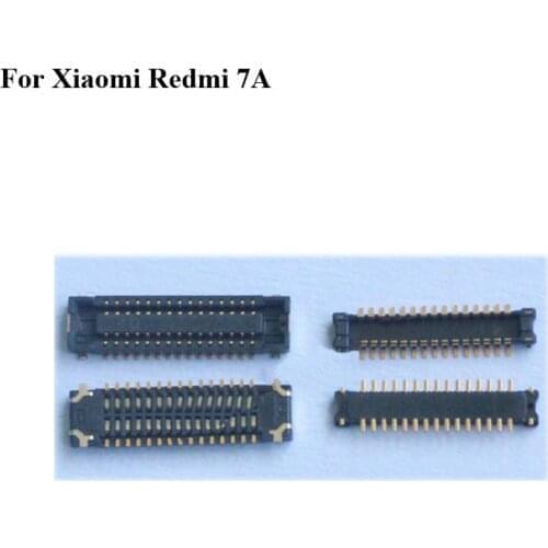 2pcs FPC connector For Xiaomi Redmi 7A 7 A LCD display screen on Flex cable on mainboard motherboard For xiao mi hongmi 7A
