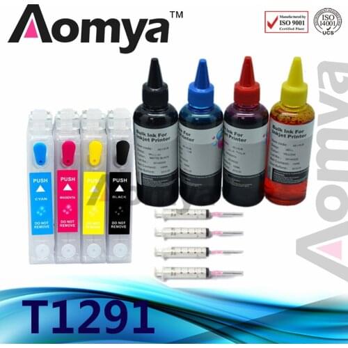 129 T1291-T1294 Refill Ink Cartridges Kit For Epson Printer BX305 BX320 BX525 BX625 BX630 BX925 SX235 SX420 SX425 SX525 SX620