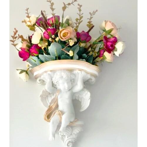 Wall Vase Decoration interior wall hanging piece European style living room creative light luxury wind hanging wall hanging pot