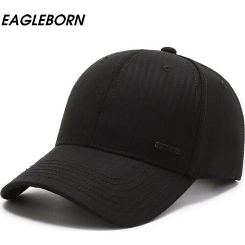 New Summer Baseball Cap Dad Hat Black Simple Middle-aged and Elderly Baseball Cap Sun Hat Sunscreen Outdoor Baseball Cap for Men