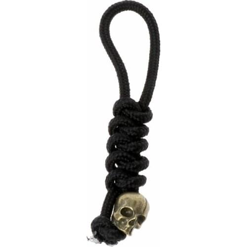 2021 New Skeleton Skull Pendant Woven Rope Umbrella Mountaineer Survival Key Chain Unisex