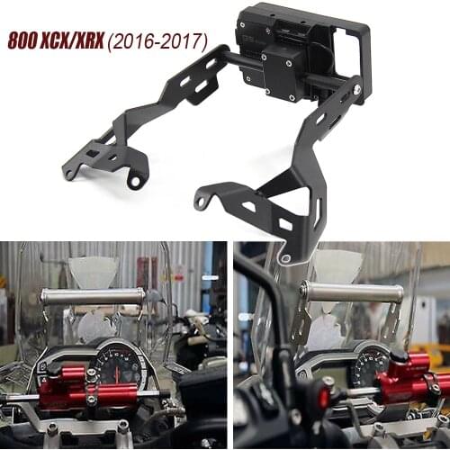 Motorcycle Front Phone Stand Holder Smartphone Phone GPS Navigaton Plate Bracket 2016-2017 FOR Triumph Tiger 800 XCX/XRX