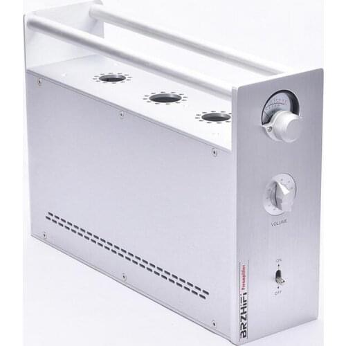 All Aluminum Power Amplifier Chassis 300B Tube Amp Case With VU meter Box New