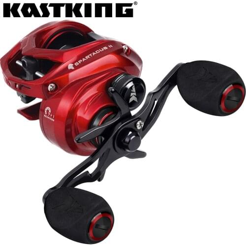 KastKing Spartacus II Ultra Smooth Baitcasting Reel 8KG Max Drag 7+1 Ball Bearings 7.2:1 High Speed Gear Ratio Fishing Coil