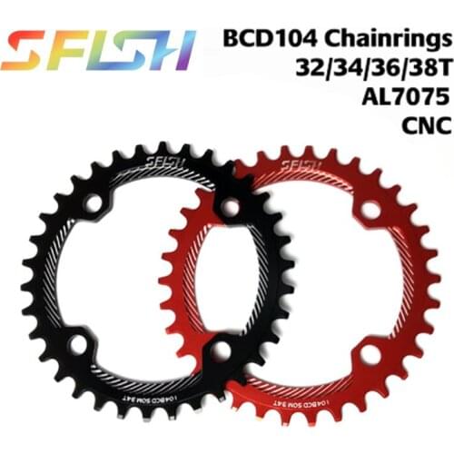 SFISH positive and negative chainring bicycle positive and negative teeth change sprocket wheel single speed disk disc 104BCD di