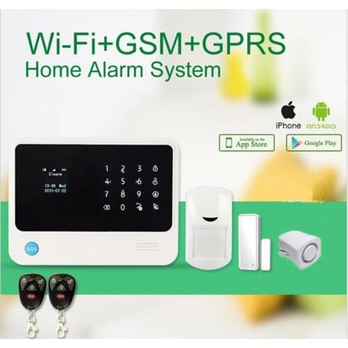 G90B plus WIFI GSM Aalalrm System Touch Keypad IOS Android APP Control Home Security Alarm System Support Scene /Ifttt Setting