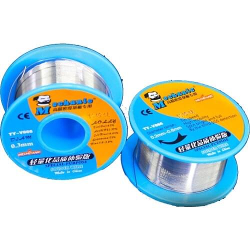 Lead solder wire MECHANIC TY-V866 40G 0.30.40.50.60.8 1.01.2MM rosin core low temperature auxiliary flux solder wire service