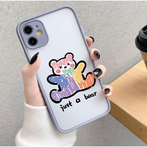 Thin Soft Cover Candy Cases For Iphone 12 7 8 6 6sPlus mini X XR 11 Pro XS MAX Back Cover Full Protection Case Coque