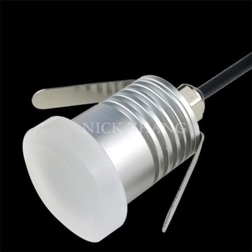 LED Step Light Outdoor Recessed Wall Light Lamp 12V 1W IP67 Waterproof Exterior Landscape Lighting Garden 24V Stair Light 12pcs