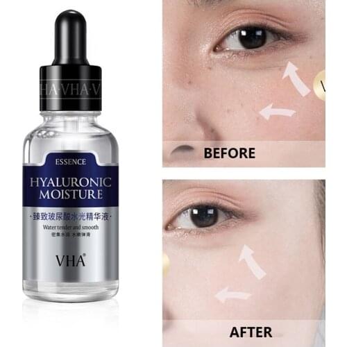 30ML Hyaluronic Acid Hydrating Essence Water Tender Smooth Sodium Hyaluronate Balance Water Oil Shrink Pores Facial Serum
