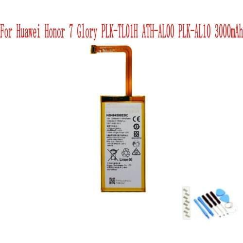 High Quality 3000mAh HB494590EBC Battery For Huawei Honor 7 Glory PLK-TL01H ATH-AL00 PLK-AL10 Cell Phone