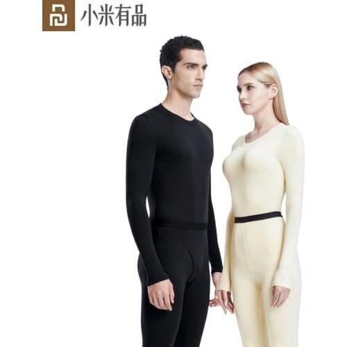 Youpin SUPIELD Aerogel Thermal Underwear Infrared Heating Fleece Skin-friendly Warm Clothes Men Women Couple Warm Intimates Suit