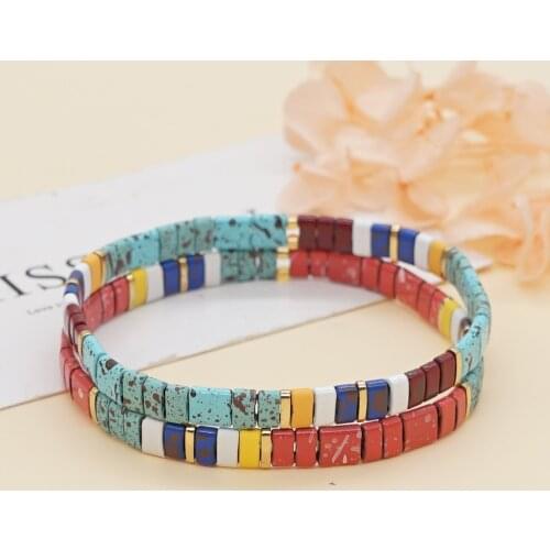 Go2boho Hematite Stone Bracelets For Women Accesorios Jewelry Enamelled Beaded Pulsera Femme Jewellery Tila Bracelet Wholesale