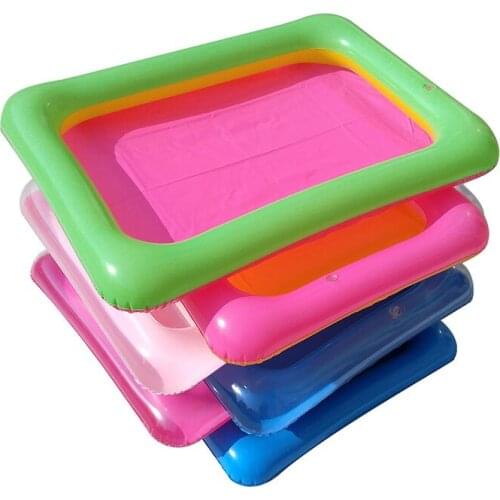 1pc 60X45cm Indoor Magic Play Sand Children Toys Mars Space Inflatable Sand Tray Accessories Plastic Mobile Table Kid Party Play