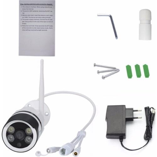 2018 ESCAM QF508 wifi ip camera HD 1080P 2MP Waterproof Outdoor full color night vision Security Camera Infrared Bulllet Camera