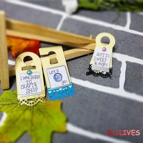 3pcs/set Tag Metal Cutting Dies Stencils for DIY Scrapbooking photo album Decorative Embossing DIY Paper Cards