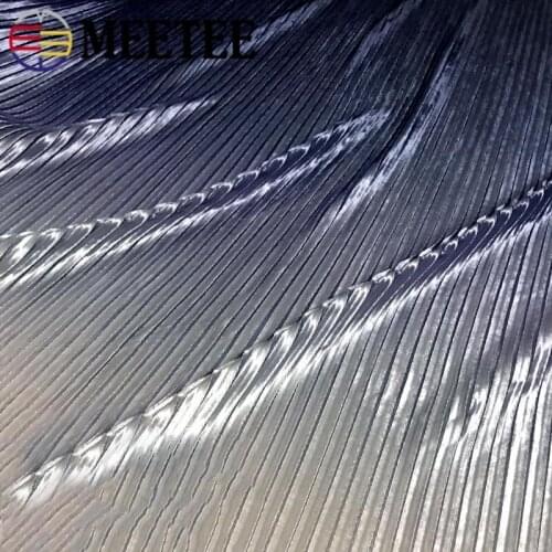 50/100cm Meetee 150cm Gradient Light Pleated Cloth Gold Velvet Fabric for Winter Spring Skirt T-shirt DIY Garment Accessories