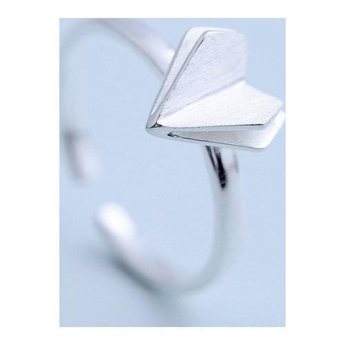 925SV, sweet, double hearted, brushed, open, ring for womens fashion gifts