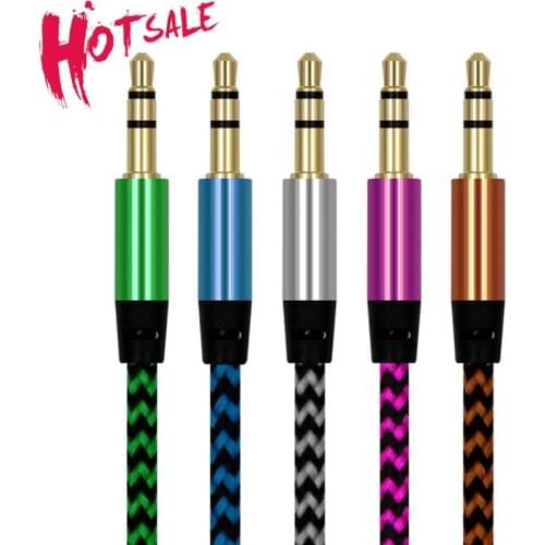 3.5mm Jack Audio Cable Jack 3.5 Mm Male To Male Audio Aux Cable For Samsung S10 Car Headphone Speaker Wire Line Aux CordSpeaker