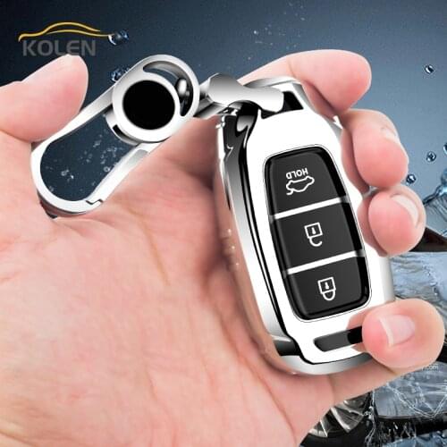 TPU Car Remote Key Case Cover Shell Fob For Hyundai i30 ix25 Elantra KONA Solaris Azera Grandeur Ig TM Accent Santa Fe Palisade