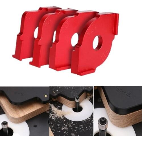 Woodworking Trimming Radius Quick-Jig Router Templates Aluminium Alloy Radius Corners Tools R5 R10 R15 R20 R25 R30 R35 R40