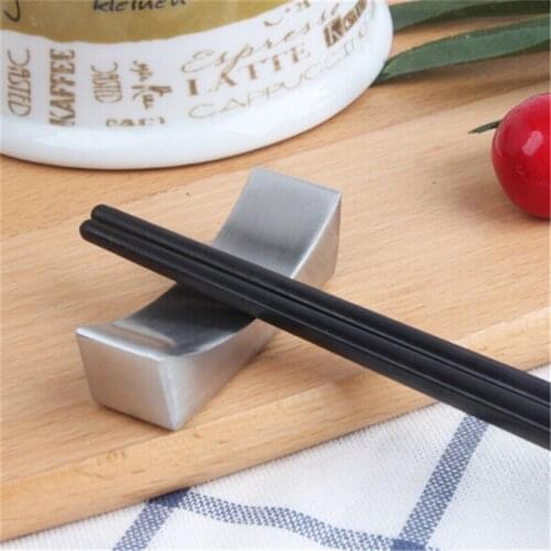 Stainless Steel Chopsticks Holder Chopsticks Chinese Style Home Hotel Ingot Type Cute Kitchen Tableware
