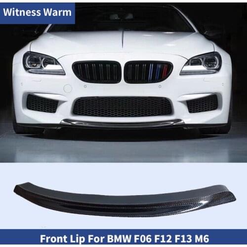 Carbon Fiber FRP Front Bumper Lip Spoiler Splitters for BMW F12 F13 F06 M6 2012 - 2016 front shovel