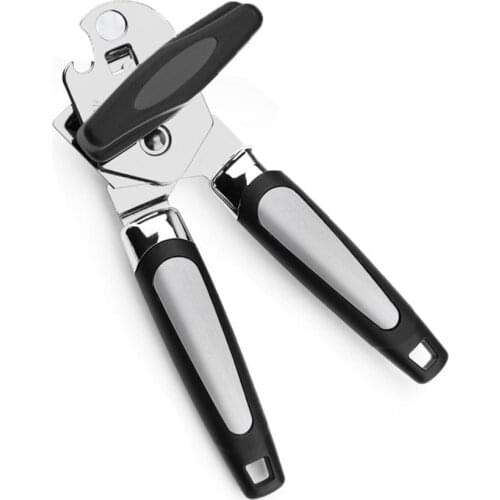 Hot High Quality Multifunction Can Opener Bottle Opener Round Square Cans Opening Supplies Soft-Handled Can Opener Kitchen Tools