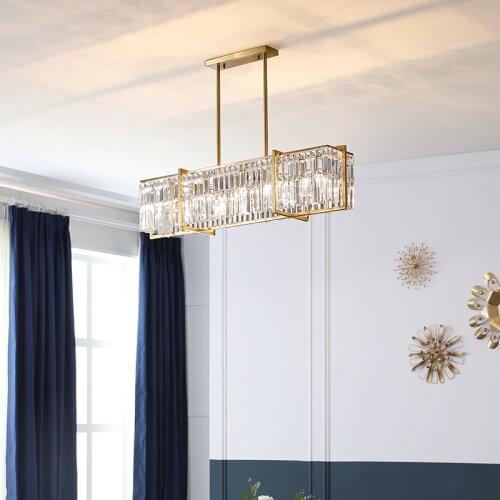 Postmodern crystal chandelier restaurant bar table simple creative chandelier light luxury chandelier