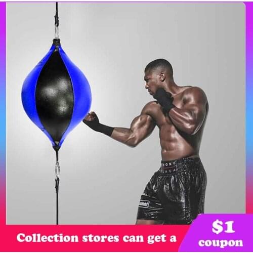 Quality PU Leather Punching Ball Pear Boxing Bag Inflatable Reflex Speed Balls Fitness Training Double End Boxing Speed Ball