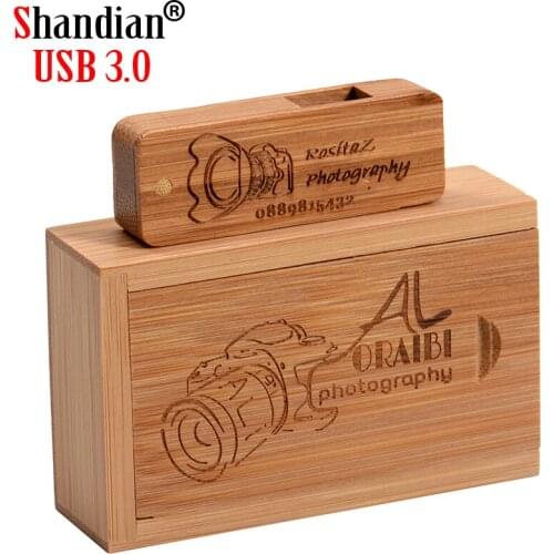 JASTER USB 3.0 wooden square knife Pen drive 128 GB 32gb 64GB flash drive wedding gift memory stick Free custom logo pendrive