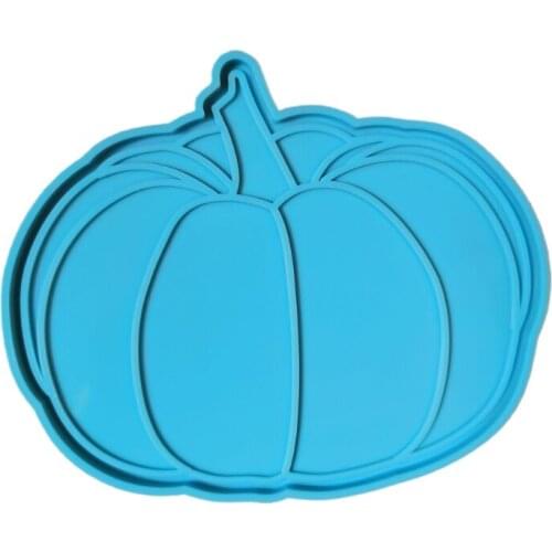 Creative Pumpkin Mat Epoxy Resin Mold Coaster Tray Silicone Mould DIY Handmade Crafts Table Decorations Cup Pad Making Tool