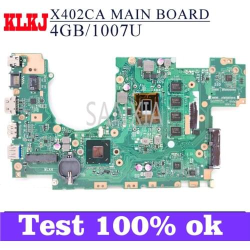 KLKJ X402CA Laptop Motherboard For ASUS X502CA X402C X502C Original Mainboard 4GB-RAM 1007 CPU