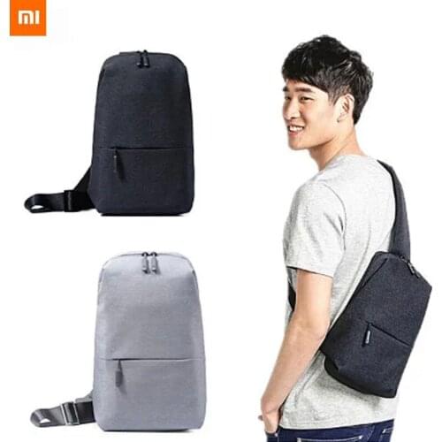 2020 new Xiaomi multi-functional sports leisure chest bag large capacity frosted fabric is suitable for men and women