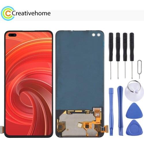Original Super AMOLED Material LCD Screen and Digitizer Full Assembly for OPPO Realme X50 Pro 5G
