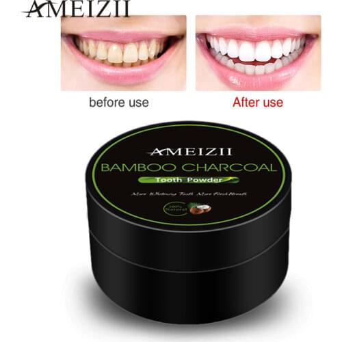20g Teeth Whitening Powder Bamboo Activated Carbon Teeth Whitener Remove Plaque Stain Brighten Tooth Powder Oral Hygiene Care