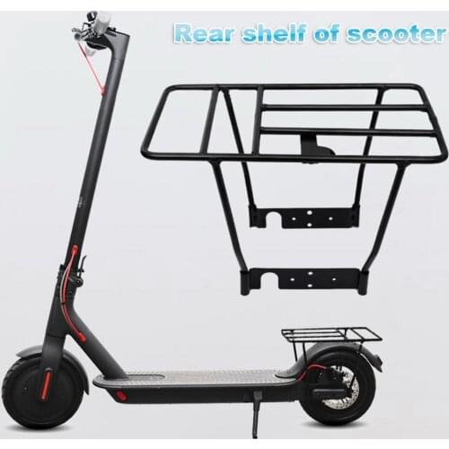 Scooter Shelf Strong Bearing Capacity Thicken Iron Scooter Rear Baggage Rack Frame for Travel Scooter Shelf Scooter Rear Rack