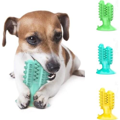 Durable Rubber Dog Chew Toys Toothbrush Eco-friendly Teeth Cleaning Small Large Pet Dog Toys Puppy Teething Clean VIP dorpship