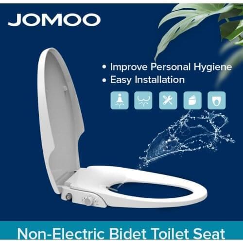JOMOO Non Electric Bidet Toilet Seat Dual Sprayer Nozzles Bathroom Bidet Seat Simple Clean Bidet Toilet Seats V-Shape