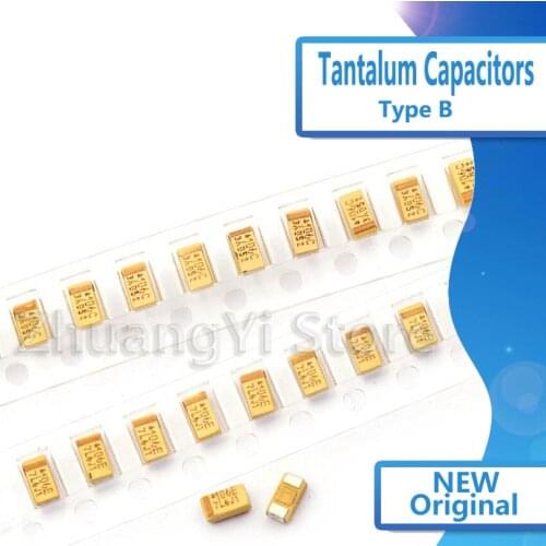 10PCS Tantalum Capacitor Type B 227 476 107 475 106 105 226 4V 6.3V 16V 25V 35V 50V 1UF 220UF 4.7UF 10UF 47UF 100UF B3528 1210