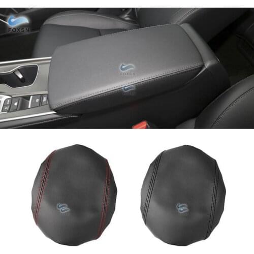 For Honda Accord 10th Gen 2018 2019 Microfiber Leather Car Interior Center Control Armrest Box Protective Cover Trim