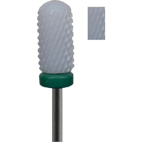 1pcs White Ceramic Nail Drill Bit - Smooth Top Bit -C