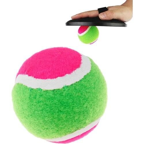 Outdoor Sprots Sticky Ball Dazzling Toys Catch Ball Game Set Toss and Catch Sports Set 18.5 cm Diameter Disc Children Toy